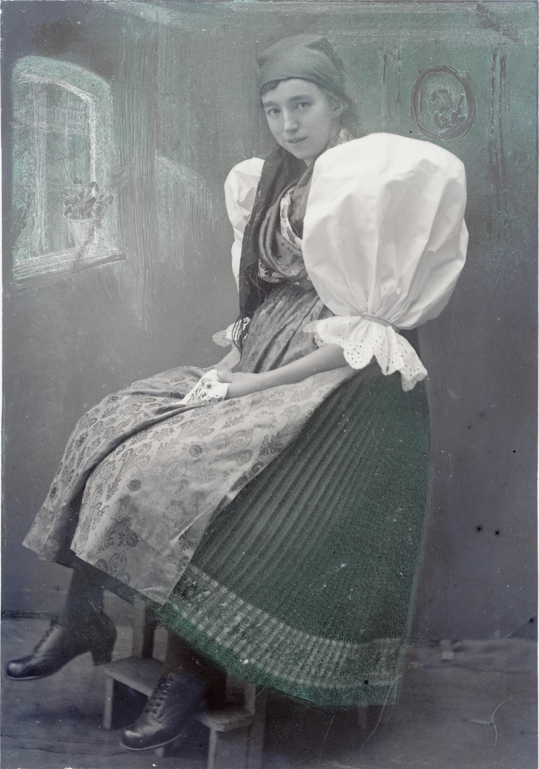 Marie Lábková v chodském kroji